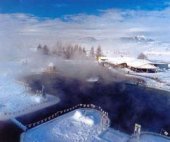 Thermal swimming pool Besenova in winter